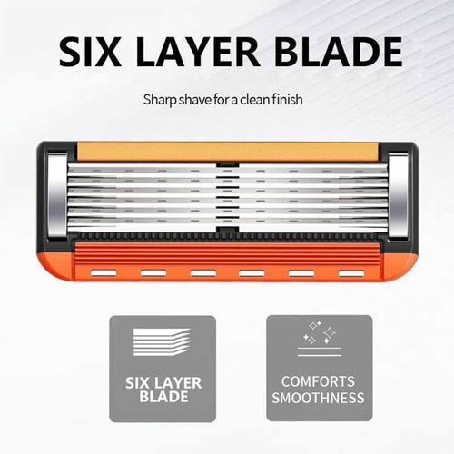 48-Piece Men's Razor Blade Replacement Set with Free Handle - Ultra Sharp Stainless Steel Blades for Smooth Shaving, Long Handle Double Edge Razor Blades, Travel Carry Handling Manual Shaver(24pcs)-Shop