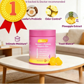 LEEFAR Her Juicy Feminine Probiotics Gummies- All in One Solution with Slippery Elm and Prebiotics&Lactobacillus Probiotic Blend for Women’s pH Balance and Dryness - Hawaiian Pineapple Gummies 60 Count probiotics women