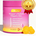 LEEFAR Her Juicy Feminine Probiotics Gummies- All in One Solution with Slippery Elm and Prebiotics&Lactobacillus Probiotic Blend for Women’s pH Balance and Dryness - Hawaiian Pineapple Gummies 60 Count probiotics women
