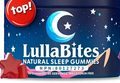 LullaBites Natural Sleep Gummies – Strawberry Stars – 60 Gummies – Sleep Support