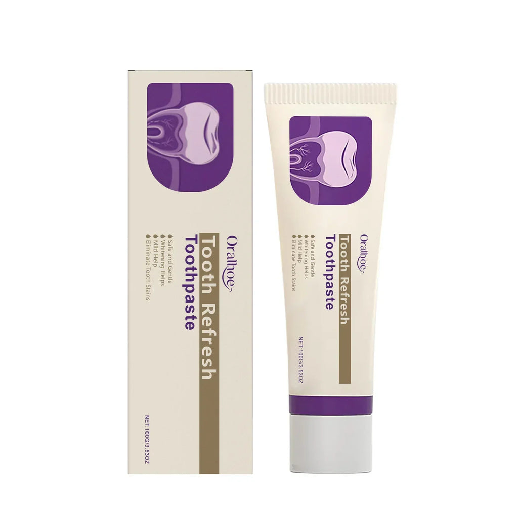 Hot Teeth Whitening Toothpaste Protects Gum Brighten Yellow Oral Care Fresh Breath Teeth Stain Cleaning Tooth Refresh Toothpaste-Shop