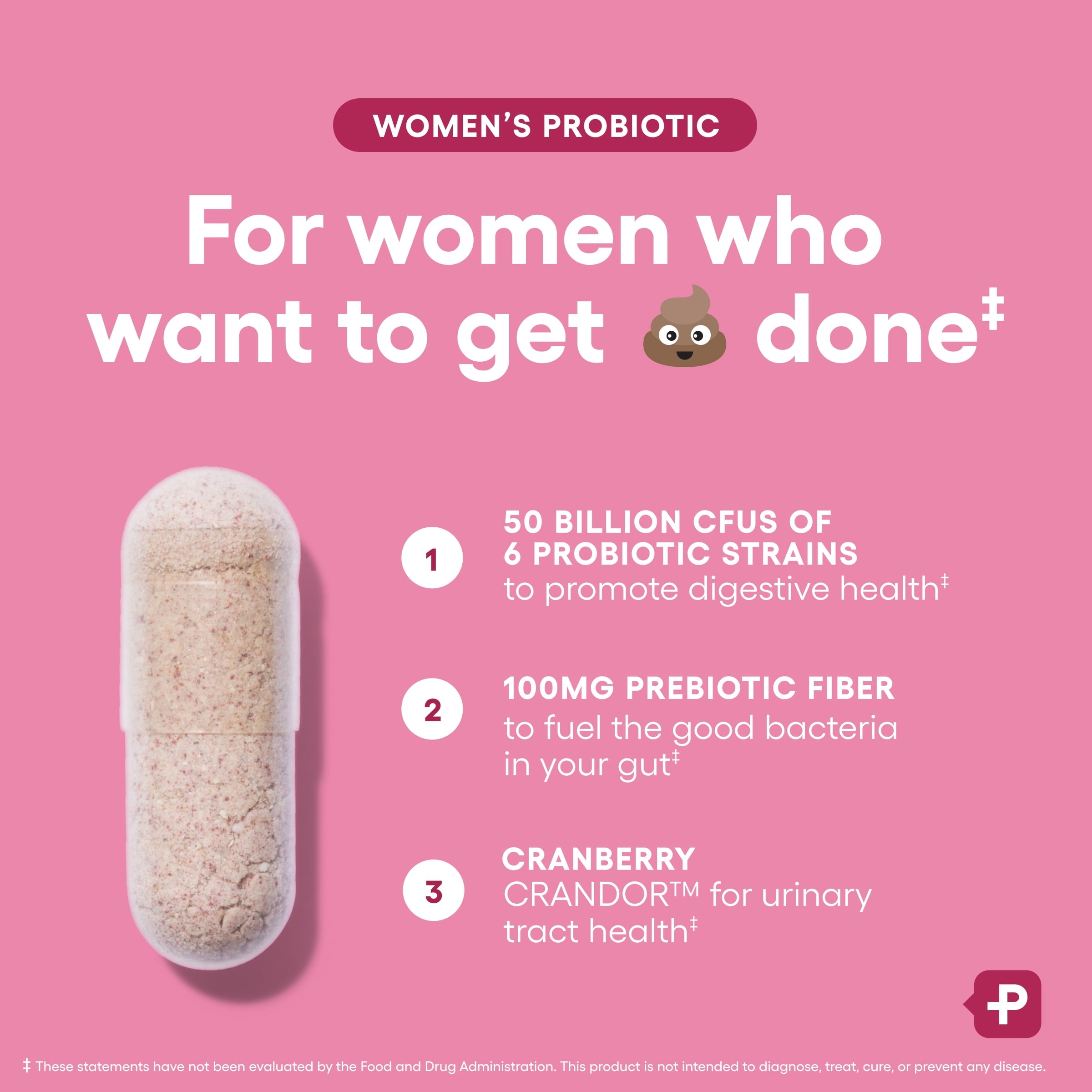 Physicians Choice Women's Probiotic 50 Billion CFU Capsules, 30 Count