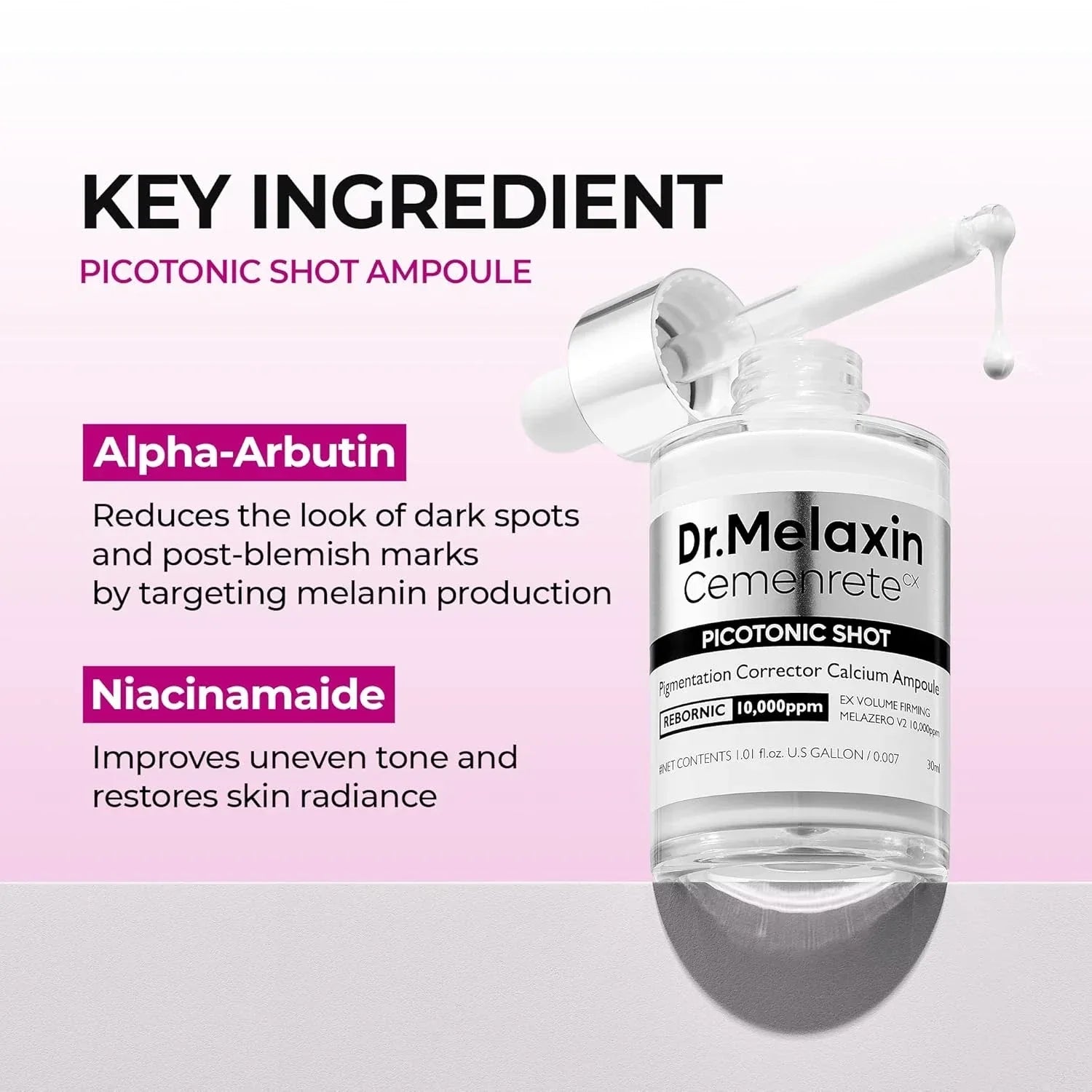 Dr.Melaxin Cemenrete Picotonic Shot Calcium Serum for Firming Density collagen s-Shop